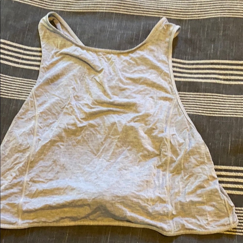 Lululemon cross back crop tank top